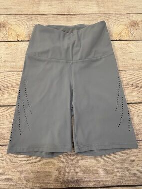 CALIA High-Waist Perforated Bike Shorts - Small